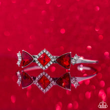 Load image into Gallery viewer, Strategic Sparkle - Red-Jewelry-Paparazzi Accessories, Just Because Jewels-Just Because Jewels