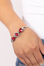 Load image into Gallery viewer, Strategic Sparkle - Red-Jewelry-Paparazzi Accessories, Just Because Jewels-Just Because Jewels