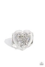 Load image into Gallery viewer, Hallmark Heart - White-Jewelry-Paparazzi Accessories, Just Because Jewels-Just Because Jewels