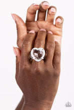 Load image into Gallery viewer, Hallmark Heart - White-Jewelry-Paparazzi Accessories, Just Because Jewels-Just Because Jewels