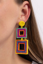 Load image into Gallery viewer, Seize the Squares - Multi-Jewelry-Paparazzi Accessories, Just Because Jewels-Just Because Jewels