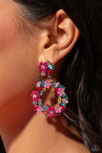 Wreathed in Wildflowers - Multi-Jewelry-Paparazzi Accessories, Just Because Jewels-Just Because Jewels