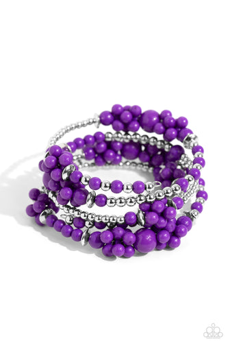 Compelling Clouds - Purple-Jewelry-Paparazzi Accessories, Just Because Jewels-Just Because Jewels