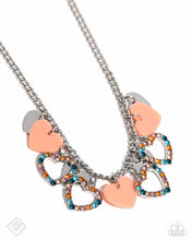 Load image into Gallery viewer, Look the HEART - Orange-Jewelry-Paparazzi Accessories, Just Because Jewels-Just Because Jewels