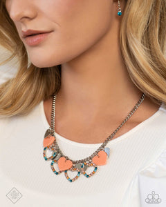 Look the HEART - Orange-Jewelry-Paparazzi Accessories, Just Because Jewels-Just Because Jewels