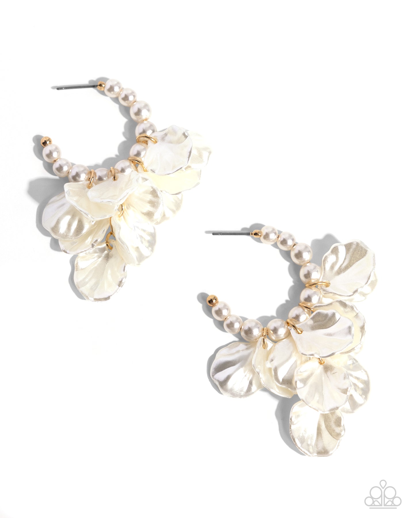 Frilly Feature - Gold-Jewelry-Paparazzi Accessories, Just Because Jewels-Just Because Jewels