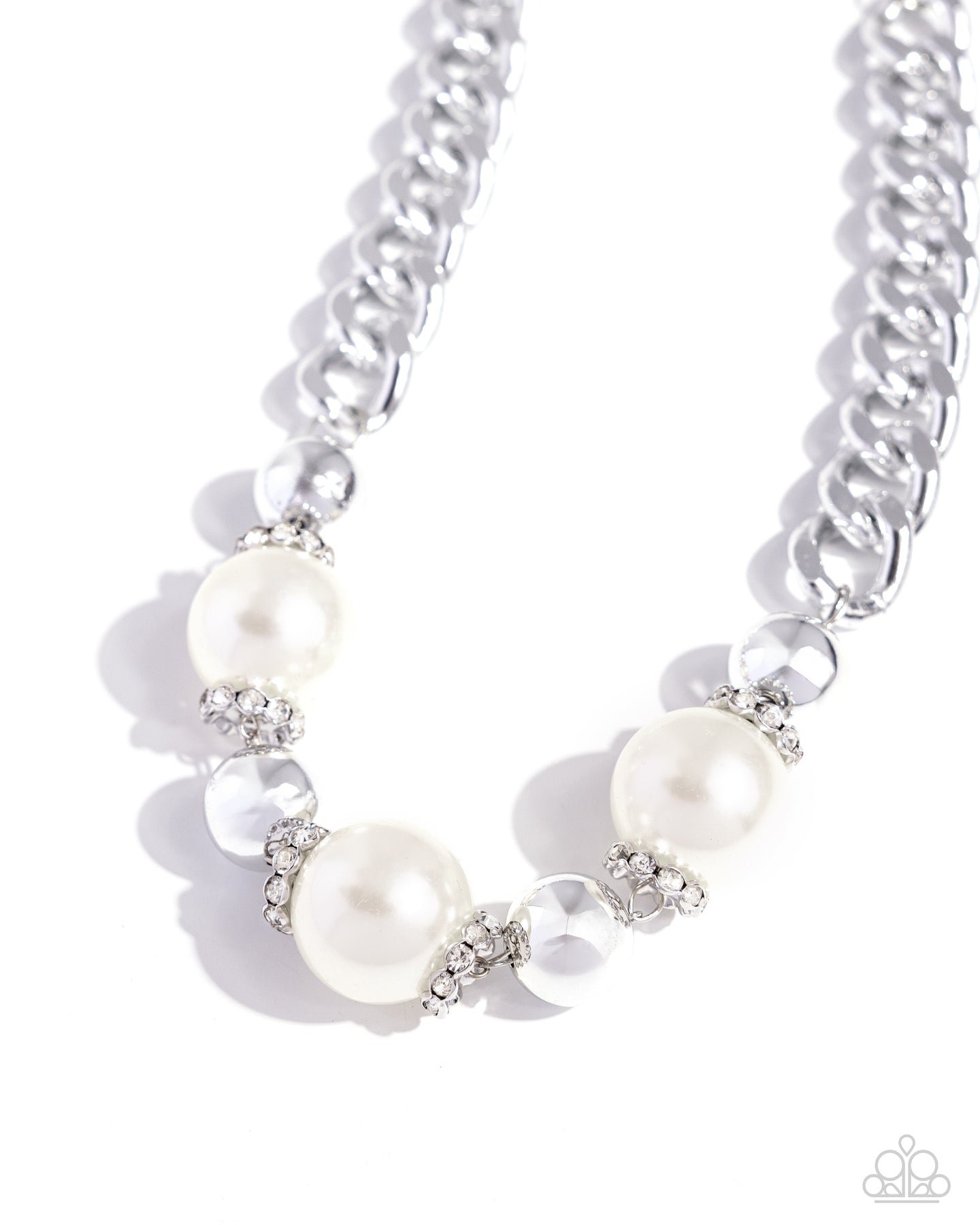 Generously Glossy - White-Jewelry-Paparazzi Accessories, Just Because Jewels-Just Because Jewels