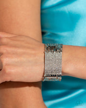 Load image into Gallery viewer, Disco Dame - White-Jewelry-Paparazzi Accessories, Just Because Jewels-Just Because Jewels