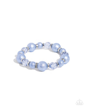 Load image into Gallery viewer, Pearl Protagonist - Blue-Jewelry-Paparazzi Accessories, Just Because Jewels-Just Because Jewels