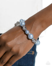 Load image into Gallery viewer, Pearl Protagonist - Blue-Jewelry-Paparazzi Accessories, Just Because Jewels-Just Because Jewels