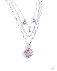 HEART History - Purple-Jewelry-Paparazzi Accessories, Just Because Jewels-Just Because Jewels