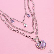 Load image into Gallery viewer, HEART History - Purple-Jewelry-Paparazzi Accessories, Just Because Jewels-Just Because Jewels