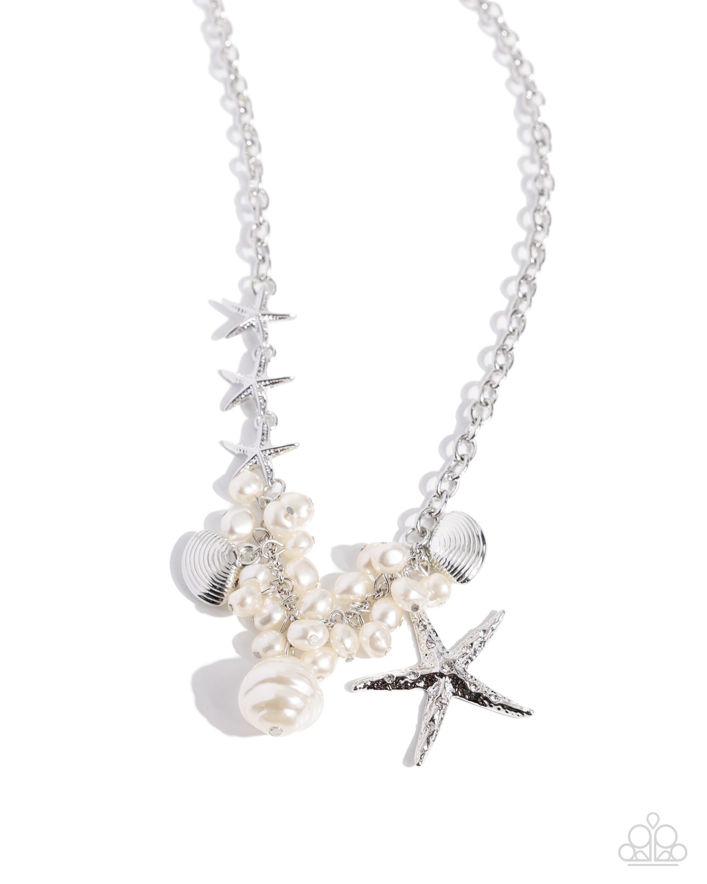 Cabo Coast - White-Jewelry-Paparazzi Accessories, Just Because Jewels-Just Because Jewels