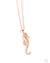 Load image into Gallery viewer, Sparkling Seahorse - Copper-Jewelry-Paparazzi Accessories, Just Because Jewels-Just Because Jewels