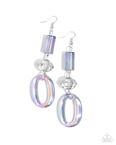 Iridescent Infatuation - Silver-Jewelry-Paparazzi Accessories, Just Because Jewels-Just Because Jewels