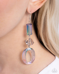 Iridescent Infatuation - Silver-Jewelry-Paparazzi Accessories, Just Because Jewels-Just Because Jewels