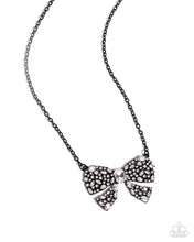 Load image into Gallery viewer, Bewitching Bow - Black-Jewelry-Paparazzi Accessories, Just Because Jewels-Just Because Jewels