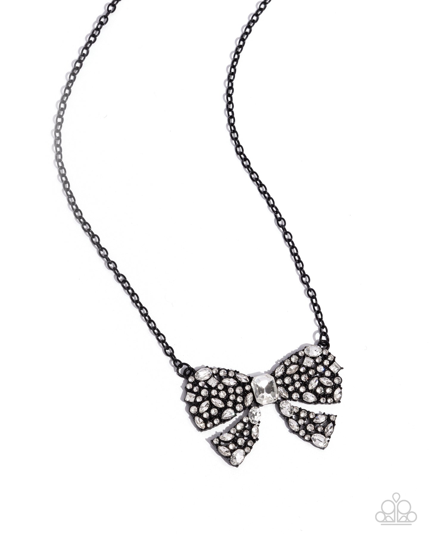 Bewitching Bow - Black-Jewelry-Paparazzi Accessories, Just Because Jewels-Just Because Jewels