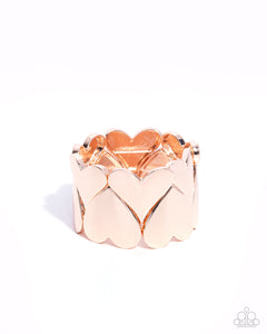 Sweetheart Setting - Rose Gold-Jewelry-Paparazzi Accessories, Just Because Jewels-Just Because Jewels