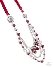 Load image into Gallery viewer, All the Trimmings - Red-Jewelry-Paparazzi Accessories, Just Because Jewels-Just Because Jewels