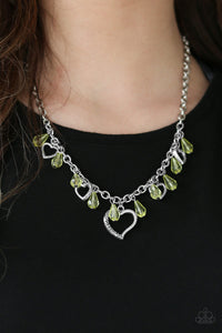 Keep Me In Your Heart - Yellow-Jewelry-Paparazzi Accessories, Just Because Jewels-Just Because Jewels