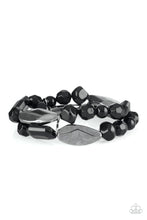 Load image into Gallery viewer, Rockin Rock Candy - Black-Jewelry-Just Because Jewels, Paparazzi Accessories-Just Because Jewels