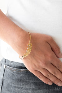 How Do You Like This FEATHER? - Gold-Jewelry-Just Because Jewels, Paparazzi Accessories-Just Because Jewels