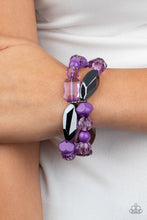 Load image into Gallery viewer, Rockin Rock Candy - Purple-Jewelry-Just Because Jewels, Paparazzi Accessories-Just Because Jewels