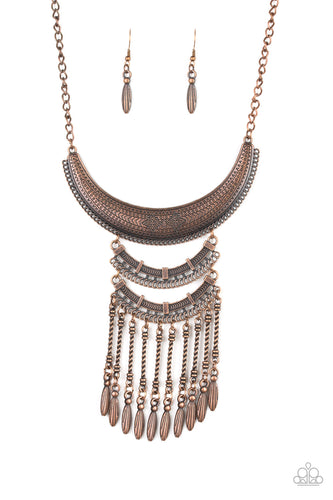 Eastern Empress - Copper-Jewelry-Just Because Jewels, Paparazzi Accessories-Just Because Jewels