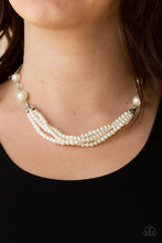 Load image into Gallery viewer, One-WOMAN Show - White-Jewelry-Just Because Jewels, Paparazzi Accessories-Just Because Jewels