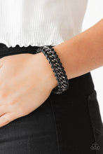 Load image into Gallery viewer, Racer Edge - Black-Jewelry-Just Because Jewels, Paparazzi Accessories-Just Because Jewels