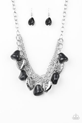 Change Of Heart - Black-Jewelry-Just Because Jewels, Paparazzi Accessories-Just Because Jewels