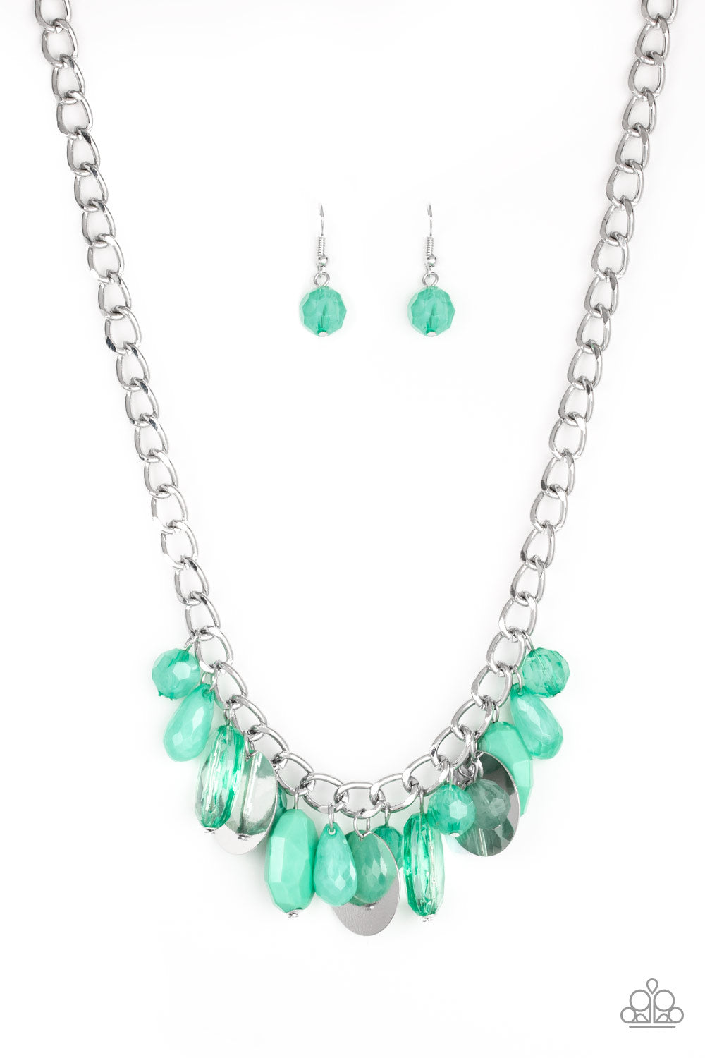 Treasure Shore - Green-Jewelry-Just Because Jewels, Paparazzi Accessories-Just Because Jewels