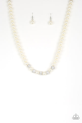 Posh Boss - White-Jewelry-Just Because Jewels, Paparazzi Accessories-Just Because Jewels