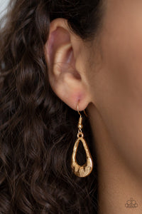 Teardrop Envy - Gold-Jewelry-Just Because Jewels, Paparazzi Accessories-Just Because Jewels