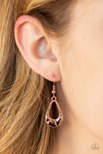 Load image into Gallery viewer, Teardrop Envy - Copper-Jewelry-Just Because Jewels, Paparazzi Accessories-Just Because Jewels