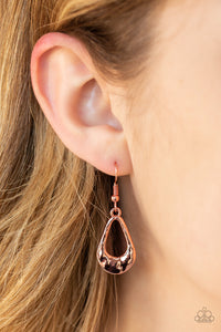 Teardrop Envy - Copper-Jewelry-Just Because Jewels, Paparazzi Accessories-Just Because Jewels