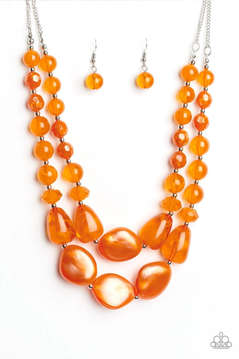 Beach Glam - Orange-Jewelry-Just Because Jewels, Paparazzi Accessories-Just Because Jewels