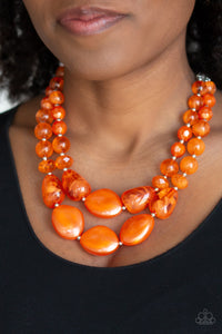 Beach Glam - Orange-Jewelry-Just Because Jewels, Paparazzi Accessories-Just Because Jewels