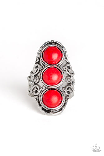 Sahara Soul - Red-Jewelry-Just Because Jewels, Paparazzi Accessories-Just Because Jewels