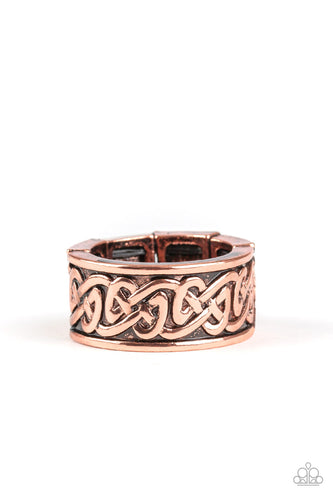 Mythic - Copper-Jewelry-Just Because Jewels, Paparazzi Accessories-Just Because Jewels