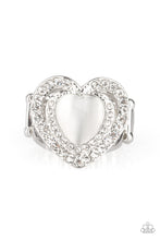 Load image into Gallery viewer, What The Heart Wants - White-Jewelry-Just Because Jewels, Paparazzi Accessories-Just Because Jewels