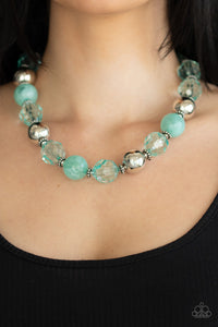 Very Voluminous - Green-Jewelry-Just Because Jewels, Paparazzi Accessories-Just Because Jewels