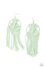 Load image into Gallery viewer, MACRAME, Myself, and I - Green-Jewelry-Just Because Jewels, Paparazzi Accessories-Just Because Jewels