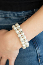 Load image into Gallery viewer, Glowing Glam - White-Jewelry-Just Because Jewels, Paparazzi Accessories-Just Because Jewels