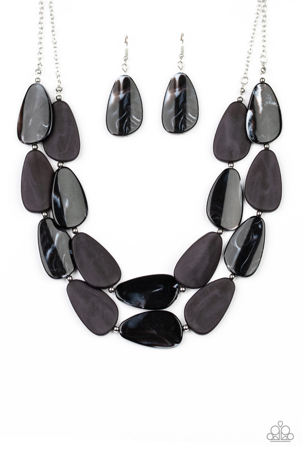 Colorfully Calming - Black-Jewelry-Just Because Jewels, Paparazzi Accessories-Just Because Jewels