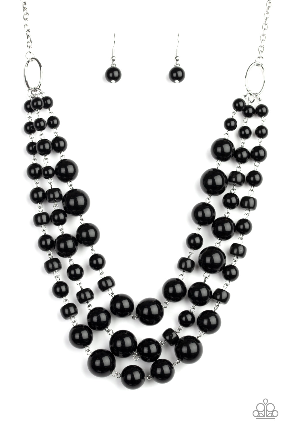 Everyone Scatter! - Black-Jewelry-Just Because Jewels, Paparazzi Accessories-Just Because Jewels