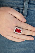 Load image into Gallery viewer, A Grand STATEMENT-MAKER - Red-Jewelry-Just Because Jewels, Paparazzi Accessories-Just Because Jewels