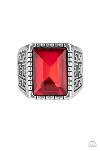 Winning Attitude - Red-Jewelry-Paparazzi Accessories-Just Because Jewels