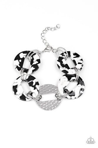 Retro Recharge - White-Jewelry-Just Because Jewels, Paparazzi Accessories-Just Because Jewels